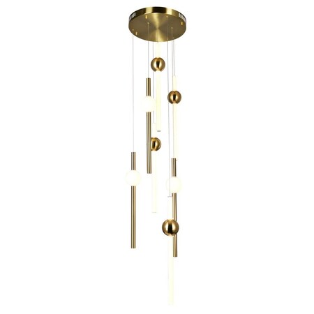 Cwi Lighting Led Pendant With Brass Finish 1208P20-7-625